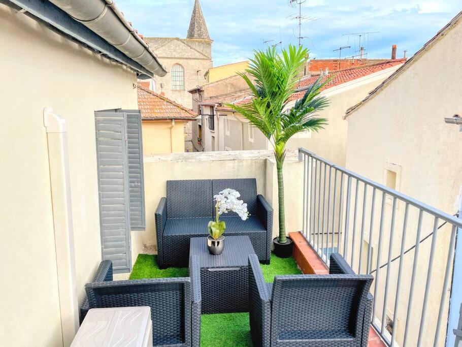Studio Cosy - 2 Pers - Beziers - Centre - Terrasse - Clim Bagian luar foto